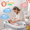 moovkee Detská vaňa so stojanom 80 cm modrá, skladacia s Náhľad obrázku produktu 4