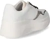 A side view of a white Rieker sneaker with a platform sole. Produktbild-Vorschau
