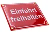Einfahrt bitte freihalten Schild – 15x20 cm – Keramik Produktbild-Vorschau 8
