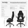 tectake® Bürostuhl Springsteen ergonomische Form 360° Produktbild-Vorschau 5