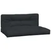 vidaXL Garten-Mittelsofas aus Paletten 2 Stk. mit Kissen Produktbild-Vorschau 4