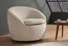 riess-ambiente Drehbarer Design Sessel ALPINE beige Produktbild-Vorschau 4