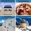 A collage of four images related to marine applications, likely showcasing different uses or features of a sealant or adhesive product. Produktbild-Vorschau
