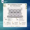 Reposapiés VBChome de 120 cm con respaldo, relleno de Vista previa de la imagen del producto 4