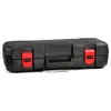 A black tool case with red latches is shown against a white background. Anteprima dell’immagine prodotto