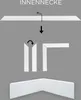 Innenwinkel Für MDF Sockelleisten 18 x 58 x 400 mm Weiß zum Produktbild-Vorschau 1