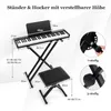 COSTWAY 61 Tastatur Elektroklavier, Digitale Keyboard mit Produktbild-Vorschau 6