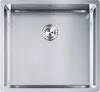 A top-down view of a stainless steel kitchen sink. Náhled obrázku produktu