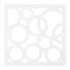 A square white panel with a pattern of overlapping circles cut out. Náhled obrázku produktu