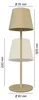 Ledvion 2x Wiederaufladbare LED Tischleuchte Beige Dimmbar Produktbild-Vorschau 9