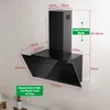 Hotte aspirante sans cadre LEVIVO A+++ 60 cm en mode Voir les images du produit 5