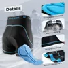 ROCKBROS Fahrradhose Herren Radhose Unterwäsche mit 3D Produktbild-Vorschau 3