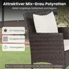 Set di mobili da giardino COSTWAY in polyrattan, mobili da Anteprima dell’immagine prodotto 5