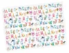 5 Bögen Geschenkpapier Tier ABC Aquarell bunt - 1,60€/qm- Produktbild-Vorschau 1