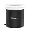 A black inflatable ice tub with a white rim, featuring the brand logo "REBOOTS" on the side. Produktbild-Vorschau