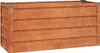 A wooden planter box with metal corner reinforcements. Náhľad obrázku produktu