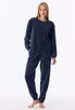 Schiesser Casual Velour Schlafanzug Set aus Langarm-Shirt Produktbild-Vorschau 5