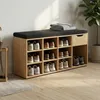 Botník s sedákem KADO, 104 x 50 x 30 cm, hnědá Náhled obrázku produktu 3