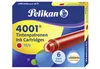 Cartouche d'encre Pelikan 4001 rouge brillant 6 pièces Voir les images du produit 1
