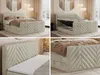 MKS MEBLE Boxspringbett 200x200 mit Bettkasten Matratze H4 Produktbild-Vorschau 4