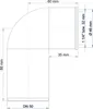 POLOPLAST POLO-KAL, Siphon-Anschlussknie, DN 50/40 (1 Produktbild-Vorschau 2