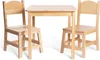 Mamabrum table d'enfant en bois avec 2 chaises - bois de Voir les images du produit 11