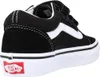 A side view of a black Vans Old Skool V sneaker for children. Voir les images du produit