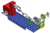 A 3D rendering of a mechanical construction set with gears and wheels. Podgląd zdjęcia produktu
