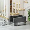PawHut XXL Katzentoilette aus Edelstahl, 85 Liter Produktbild-Vorschau 8