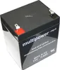 Multipower MP5,4-12 / 12V 5,4Ah batteria al piombo AGM Anteprima dell’immagine prodotto 2