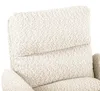 home24 Bürostuhl - Strukturstoff / Eisen - Creme / Schwarz Produktbild-Vorschau 6