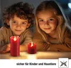 LED Wachs Kerzen 6er Set flackerndes Gelblicht, Produktbild-Vorschau 5