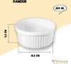 Wilmax Ramekin 400 ml, porcelana, biały WL-996136/A Podgląd zdjęcia produktu 3