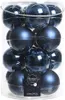 Weihnachtskugeln Glas 8cm 16 Stück - Nachtblau Produktbild-Vorschau 1