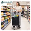 VOUNOT® Aluminium Einkaufstrolley Treppensteiger, Trolly Produktbild-Vorschau 2