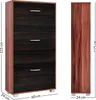 Meuble à chaussures 3 abattants 115x60x24cm Armoire de Voir les images du produit 5