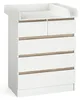 Wickelkommode Vicco Emma Weiß/Sonoma 80 x 110.2 cm mit 5 Produktbild-Vorschau 1