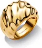 Welliger Statement Ring für Damen, IP Gold von PANDORA Produktbild-Vorschau 1