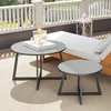 Outsunny Set de 2 tables d'appoint Empilable Table de Voir les images du produit 8