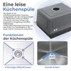 ANW HOME Unterbauspüle 78×44 cm Edelstahl 304 Nano, Produktbild-Vorschau 5