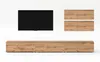 AX LIVING Anbauwand Loriano V Wohnwand braun Eiche Wotan Produktbild-Vorschau 4