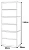 STIV Furniture | Meuble de rangement en 3 parties avec Voir les images du produit 4