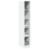 vidaXL Kleiderschrank Weiß 30x50x200 cm Holzwerkstoff Produktbild-Vorschau 3
