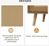 OKWISH Meuble TV en Rotin Naturel avec 2 Tiroirs et 2 Voir les images du produit 5