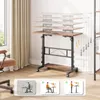 Iropro Schreibtisch höhenverstellbar 80x40cm, Computertisch Produktbild-Vorschau 4