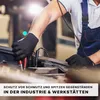 A person wearing black gloves is working on a car engine. Produktbild-Vorschau