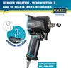 A black and blue pneumatic impact wrench with a holder accessory shown on a white background. Produktbild-Vorschau