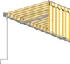 vidaXL Store automatique rétractable avec volant 3x2,5 m Voir les images du produit 4