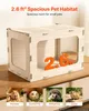 VEVOR Hamsterkäfig Nagerkäfig Nagarium Hamstergehege Holz Produktbild-Vorschau 2