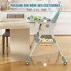 Chaise haute pour enfant réglable Chaise haute pliable avec Voir les images du produit 5